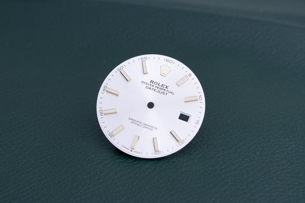 Load image into Gallery viewer, Rolex Datejust 41 Silver Stick Dial for 126333 FCD27241
