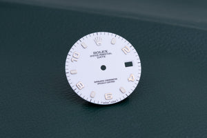 Rolex White Arabic Date dial ( scratch at 12 ) for model 15233 FCD27254