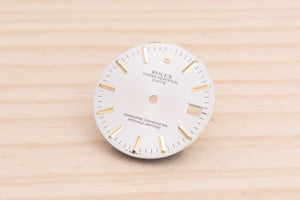 Rolex Silver Date dial for model 1501 Missing 1 Foot FCD27304