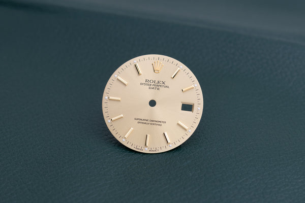 Load image into Gallery viewer, Rolex Champagne Stick Date dial for model 15233 FCD27305
