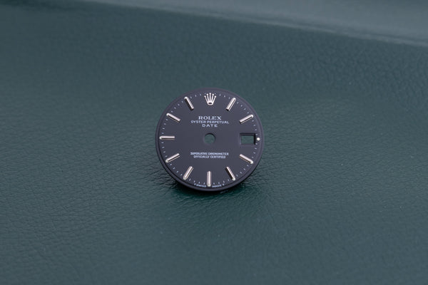 Load image into Gallery viewer, Rolex Date Black stick marker dial for model 69160 FCD27460
