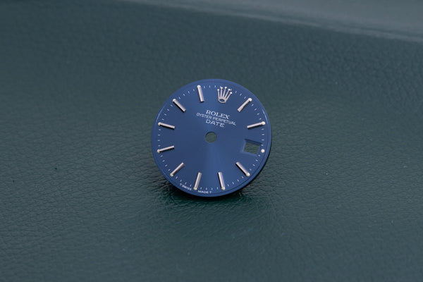 Load image into Gallery viewer, Rolex Date Blue stick marker dial for model 69160 FCD27465
