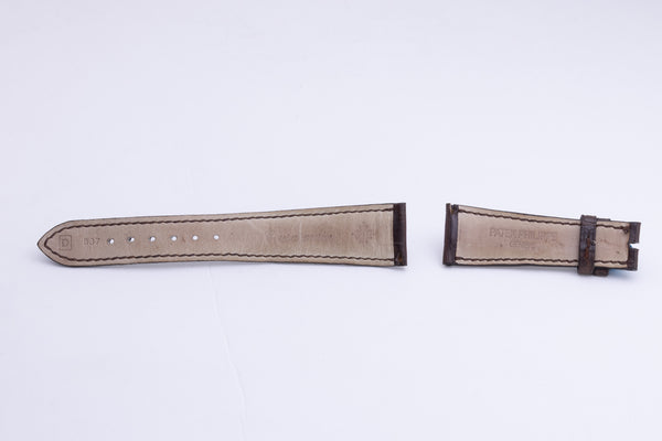Load image into Gallery viewer, Patek Philippe 21mm USED Brown Leather Strap FCD27523
