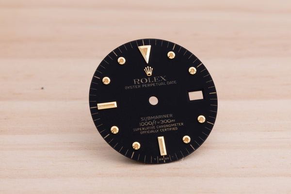 Load image into Gallery viewer, Rolex Submariner Matte Black Nipple dial for 16803 - 16808 FCD27554
