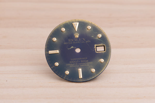 Load image into Gallery viewer, Rolex Submariner Tropical Blue Green Nipple dial for 16803 - 16808 FCD27555
