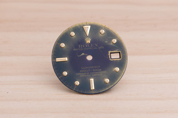 Load image into Gallery viewer, Rolex Submariner Tropical Blue Green Nipple dial for 16803 - 16808 FCD27555
