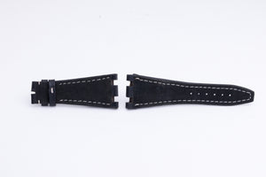 Audemars Piguet 28mm Black with White Stitch Strap FCD27640