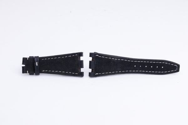 Load image into Gallery viewer, Audemars Piguet 28mm Black with White Stitch Strap FCD27640
