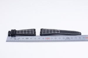 Audemars Piguet 28mm Black with White Stitch Strap FCD27640