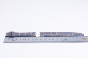 Audemars Piguet 20mm x 16 Gray with Blue stitching Croc Strap FCD27645
