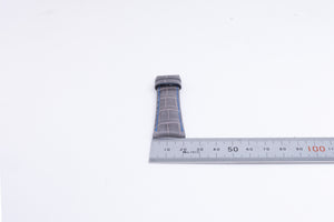 Audemars Piguet 20mm x 16 Gray with Blue stitching Croc Strap FCD27645