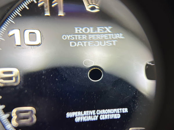 Load image into Gallery viewer, Rolex Mens Datejust Black Arabic Dial for 16200 - 16030 - 16234 FCD27672
