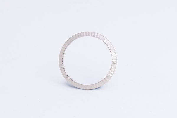 Load image into Gallery viewer, Rolex 18k White Gold Fluted Bezel for Oyster Perpetual 67194 FCD27688
