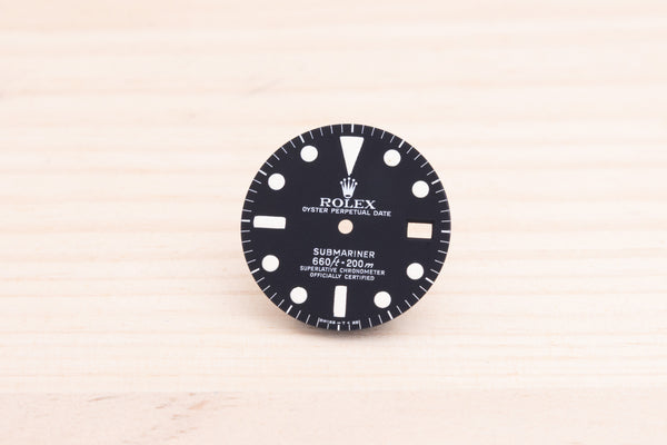 Load image into Gallery viewer, Rolex Vintage Submariner Matte Black Dial for 1680 FCD27724
