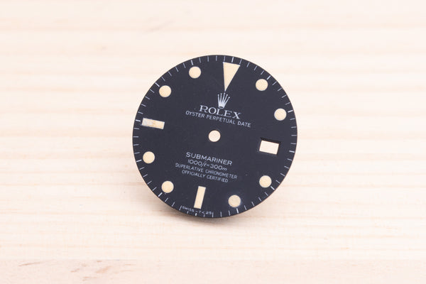 Load image into Gallery viewer, Rolex Submariner Matte Black Dial for 16800 FCD27725
