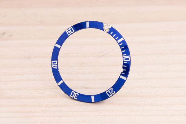 Load image into Gallery viewer, Rolex Submariner Blue Lumi Insert Cracked Pearl for 16808-16803-16613 FCD27803
