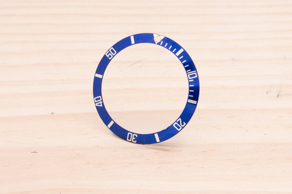Load image into Gallery viewer, Rolex Submariner Blue Lumi Insert Cracked Pearl for 16808 - 16803 - 16613 FCD27810

