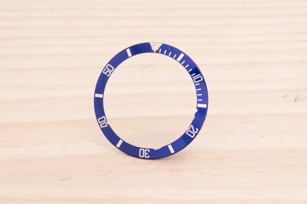 Load image into Gallery viewer, Rolex Submariner Blue Lumi Insert Cracked Pearl for 16808 - 16803 - 16613 FCD27811
