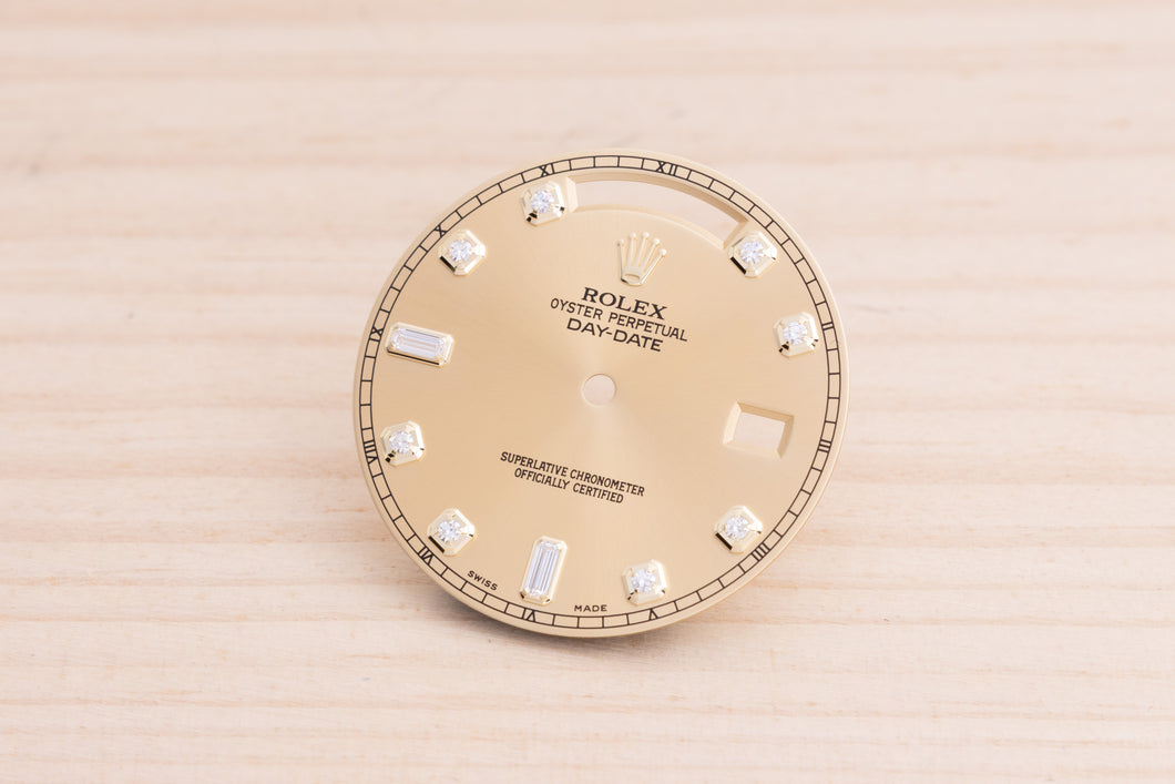 Rolex Day-Date II Champagne Diamond Dial for model 218238 FCD28022