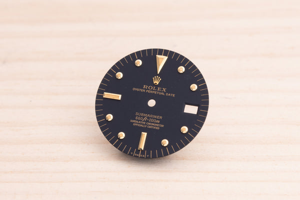 Load image into Gallery viewer, Rolex Vintage Submariner Matte Black Nipple Dial for 1680 FCD28253
