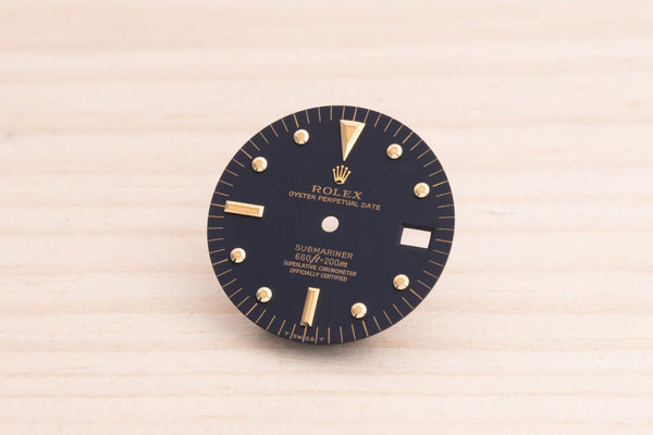 Load image into Gallery viewer, Rolex Vintage Submariner Matte Black Nipple Dial for 1680 FCD28253
