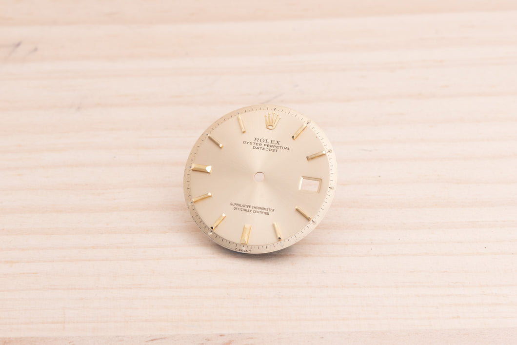 Rolex Datejust Champagne Index dial for model 1601 DAMAGED FCD28344