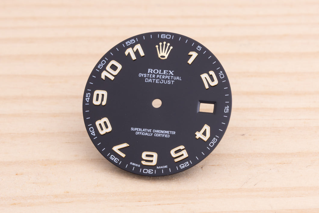 Rolex Datejust II Black Arabic for model 116333 FCD28350