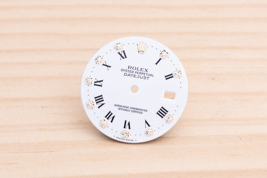 Rolex Datejust White Diamond Dial for model 16013 - 16233 FCD28932