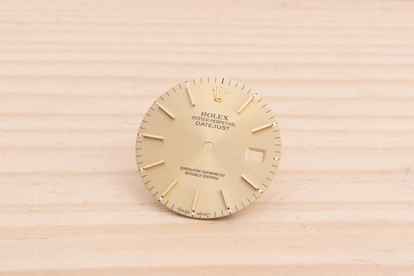 Load image into Gallery viewer, Rolex Datejust Champagne Stick Dial for model 16013 FCD29075
