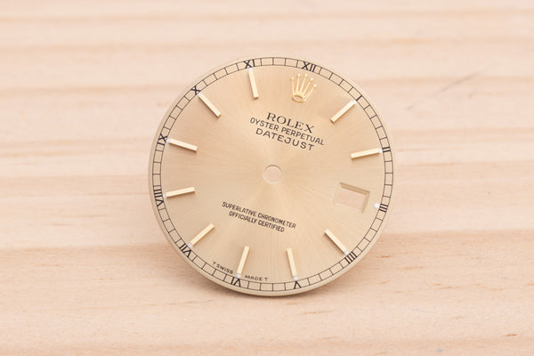 Load image into Gallery viewer, Rolex Datejust Champagne Stick Dial for model 16013 - 16233 FCD29081
