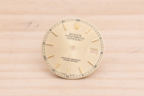 Load image into Gallery viewer, Rolex Datejust Champagne Stick Dial for model 16013 - 16233 FCD29084
