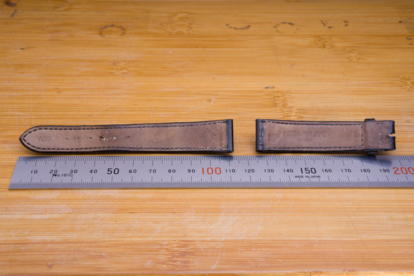 Load image into Gallery viewer, Patek Philippe Black 18mm x 15mm Strap FCD29120
