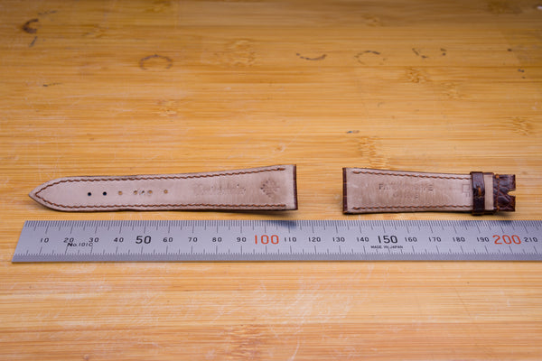 Load image into Gallery viewer, Patek Philippe Brown 20mm x 16mm Strap FCD29123
