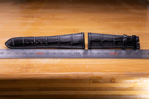 Patek Philippe Black 24mm x 18mm Strap FCD29326