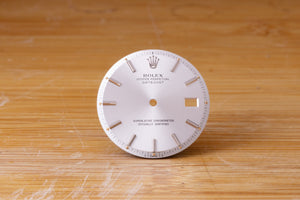 Rolex Silver stick marker dial for model 1601 - 1603 FCD29428