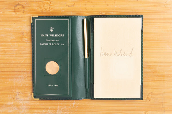 Load image into Gallery viewer, Rolex 100th birthday Gold Coin Set. 1881-1981 Hans Wilsdorf FCD29440
