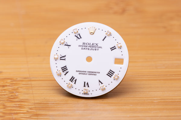 Load image into Gallery viewer, Rolex Midsize White Diamond Dial for 68273 FCD29496
