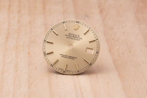 Rolex Datejust Champagne DAMAGED Stick dial for model 16013 - 16233 FCD29527