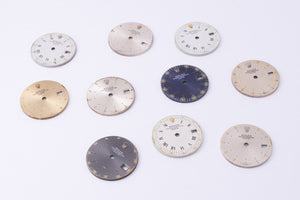 Rolex DAMAGED Original Ladies Dial Lot 10 Total FCD29696