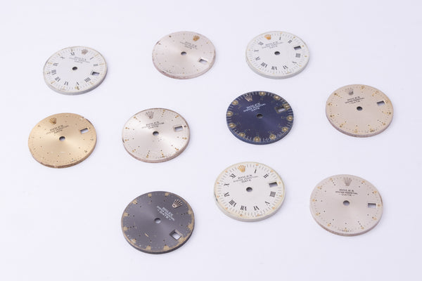 Load image into Gallery viewer, Rolex DAMAGED Original Ladies Dial Lot 10 Total FCD29696
