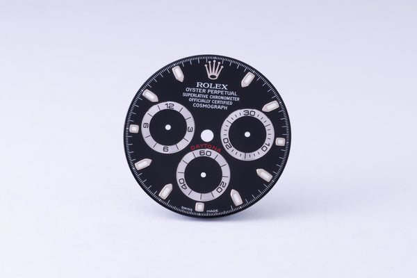 Load image into Gallery viewer, Rolex Black Daytona Dial for model 116520 “Chromalight” for 116520 FCD29707
