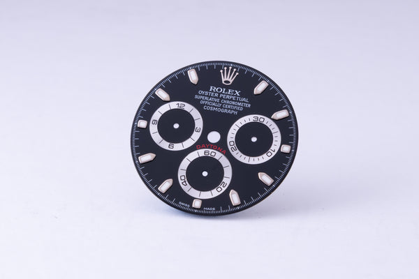 Load image into Gallery viewer, Rolex Black Daytona Dial for model 116520 “LUMI” for 116520 Flea Bite FCD29713
