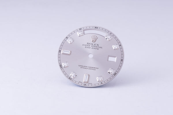 Load image into Gallery viewer, Rolex Day-Date Silver Diamond Dial for 118239 FCD29740
