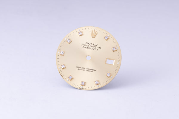 Load image into Gallery viewer, Rolex Datejust Champagne Diamond dial for model 16013 - 16233 FCD29781
