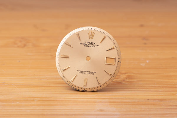 Load image into Gallery viewer, Rolex Datejust Champagne Stick Claw Marker dial for 1601 FCD29926
