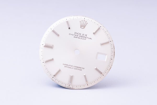 Load image into Gallery viewer, Rolex Silver stick marker dial for model 1601 - 1603 FCD29932
