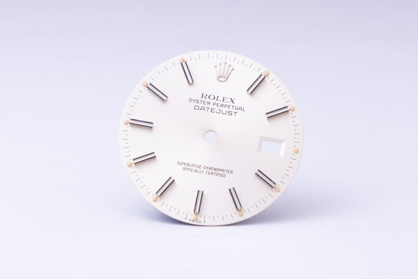 Load image into Gallery viewer, Rolex Datejust Silver Stick dial for model 16014 - 16030 FCD29940
