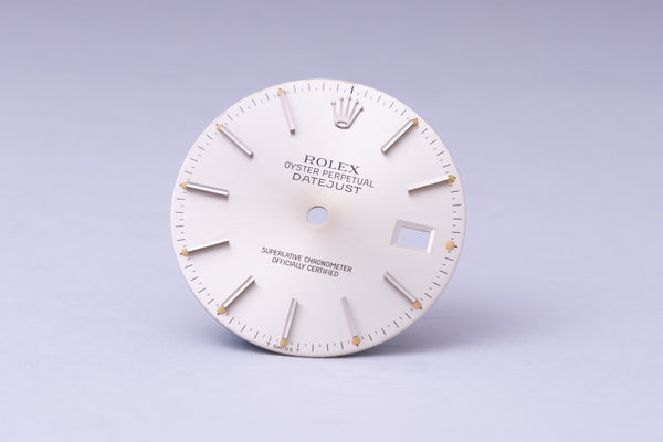 Load image into Gallery viewer, Rolex Datejust Silver Stick dial for model 16014 - 16030 FCD29942
