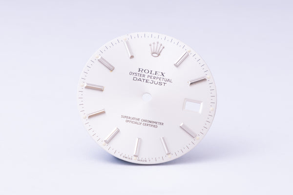 Load image into Gallery viewer, Rolex Datejust Silver Stick dial for model 16014 - 16030 FCD29944
