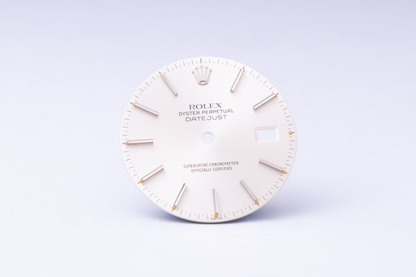 Load image into Gallery viewer, Rolex Datejust Silver Stick dial for model 16014 - 16030 FCD29947
